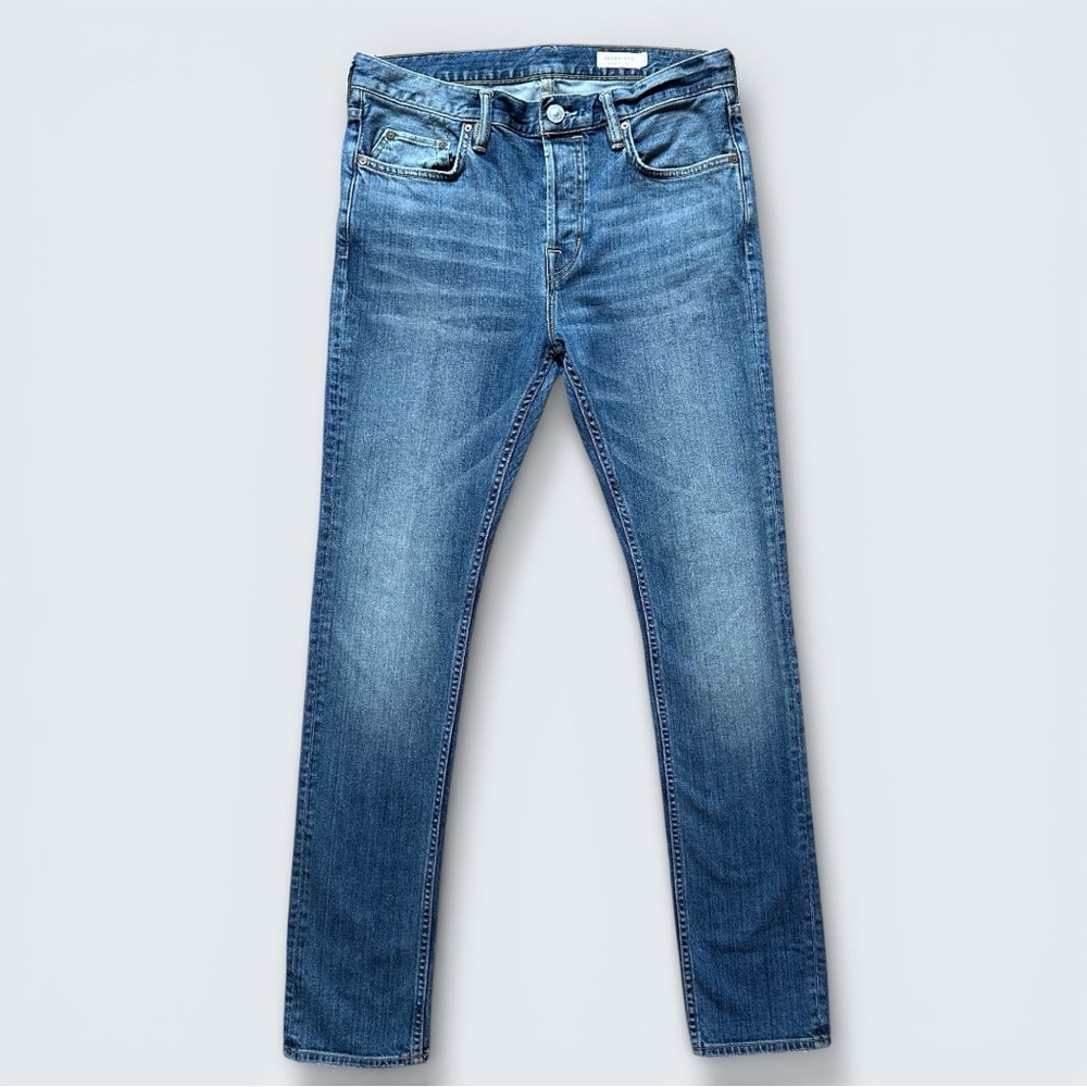 AllSaints High Rise Cigarette Straight Leg Jean Med Wash Size 32